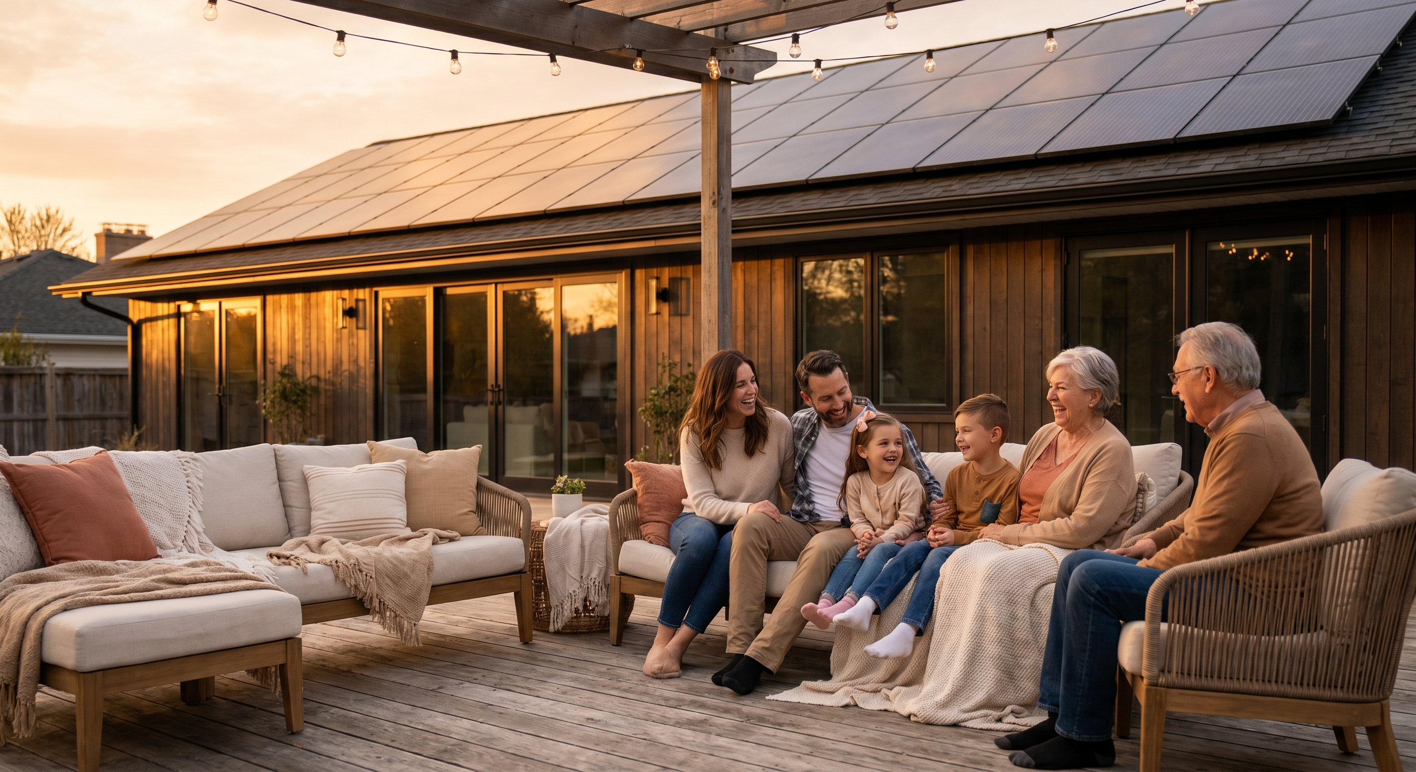 A family protected by a better solar offer